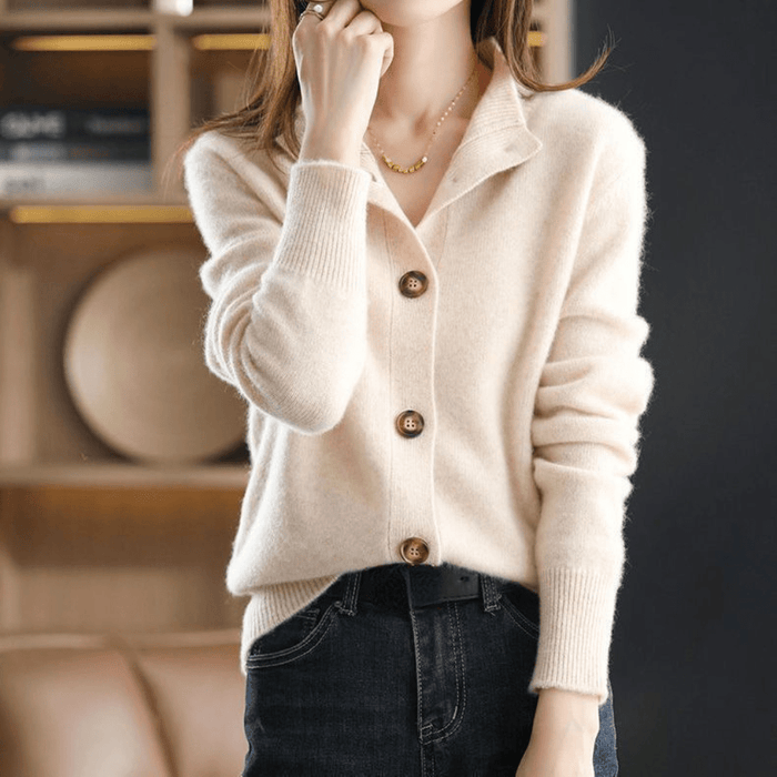 Anny™ | Cashmere prjónuð peysa